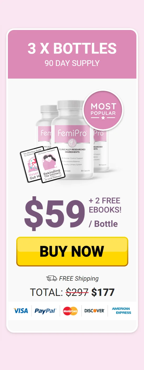 FemiPro™ 3 bottles pricing